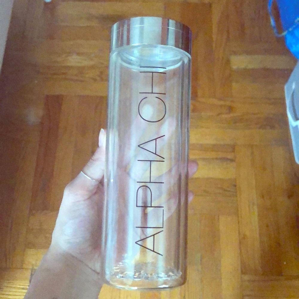 ALPHA CHI OMEGA (AXO) Glass bottle!